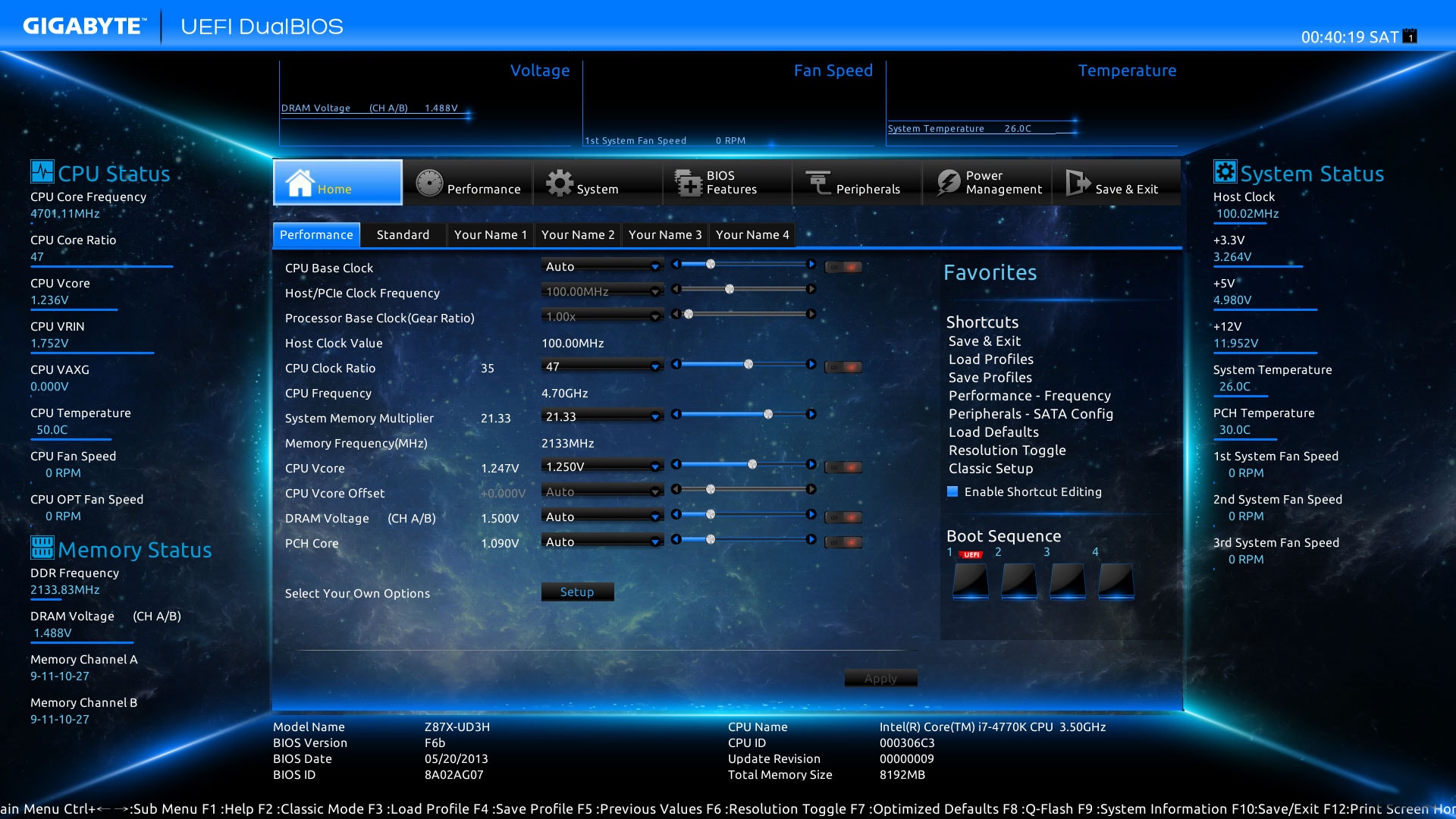 GIGABYTE UEFI Graphical User Interface