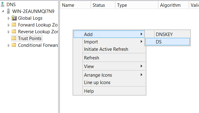 Настройка dnssec windows server 2019