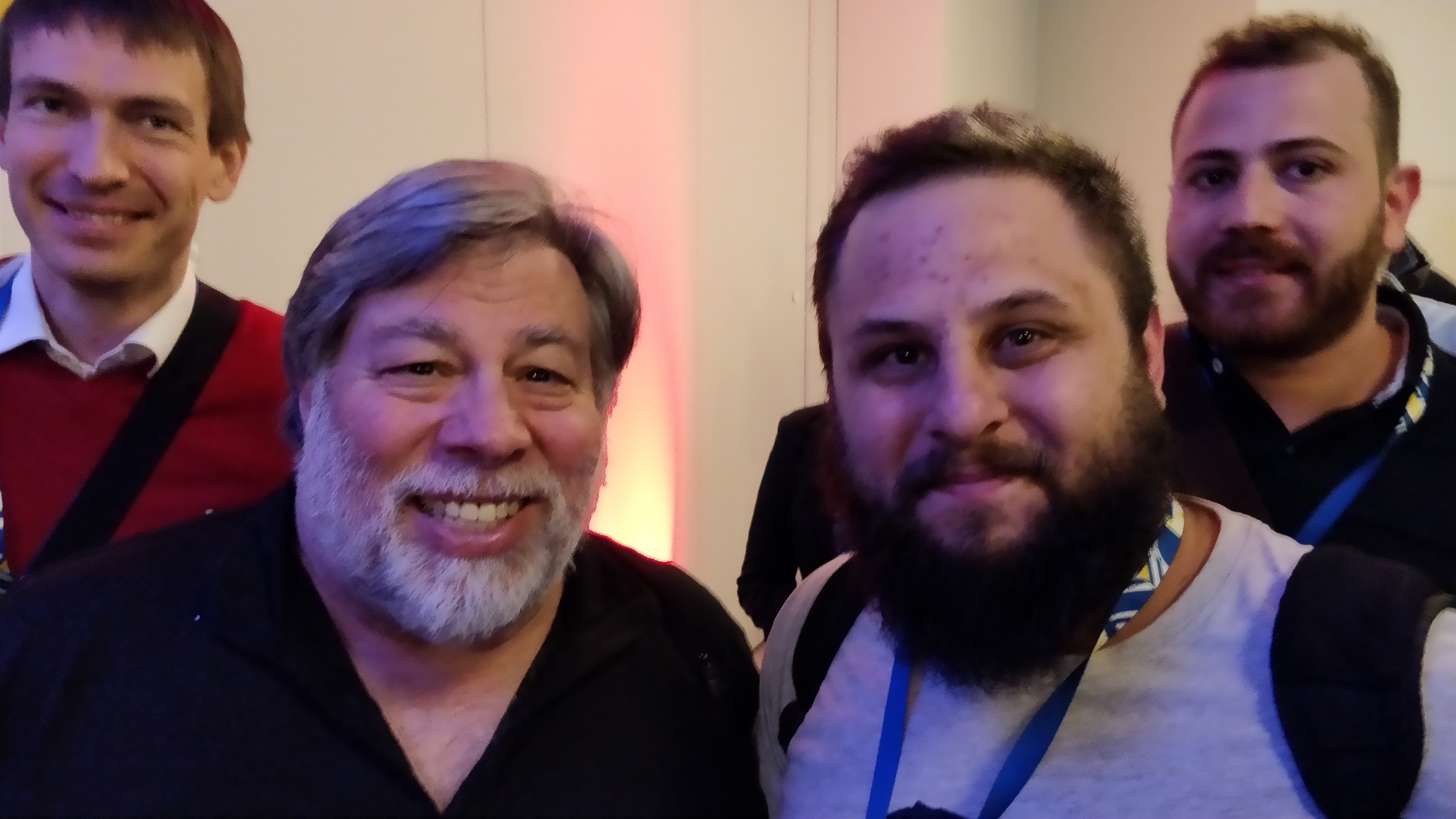 Edgars, Steve Wozniak, Myself and Michele